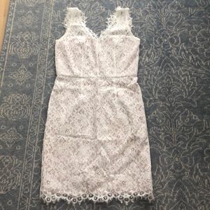 Shoshanna White Lace Dress